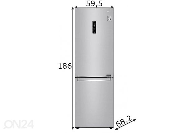 Külmik LG mõõdud