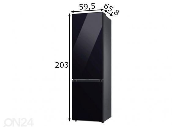 Külmik Samsung Bespoke mõõdud
