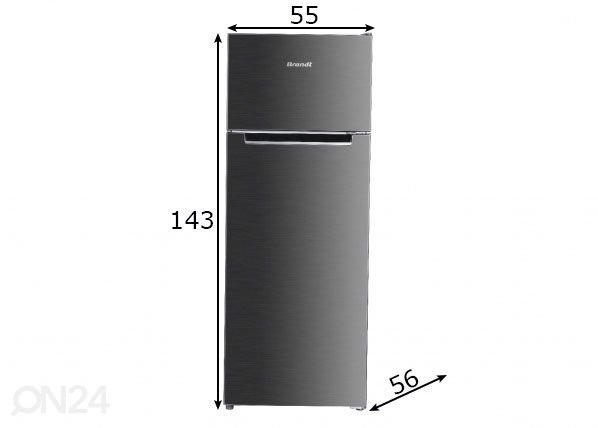 Külmkapp Brandt BFD4522SX mõõdud