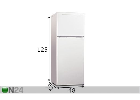 Külmkapp Midea HD-172FN mõõdud