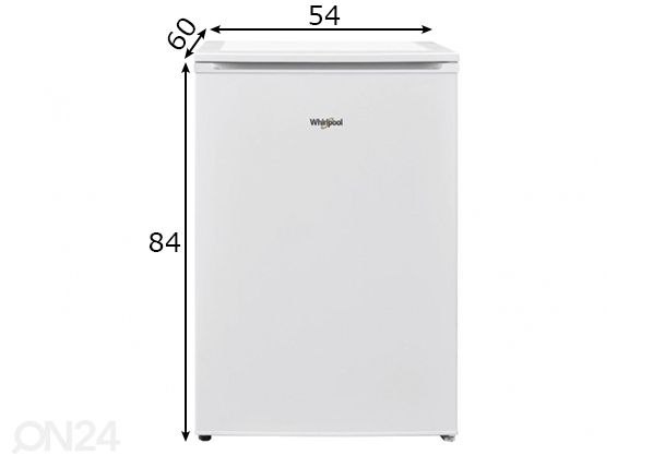 Külmkapp Whirlpool W55VM1110W1 mõõdud