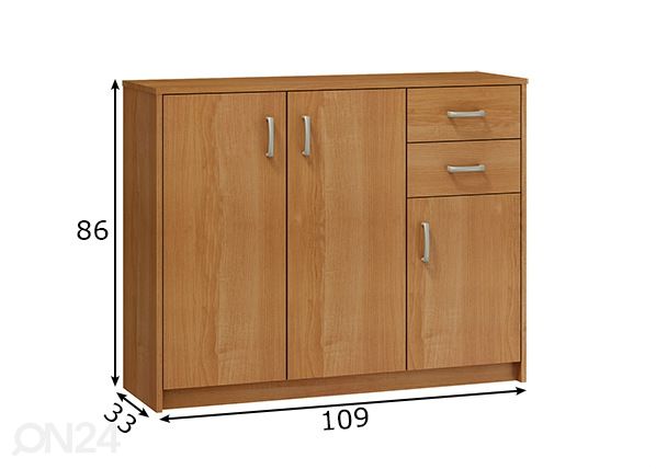 Kummut 109 cm mõõdud