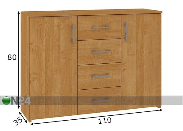 Kummut 110 cm mõõdud