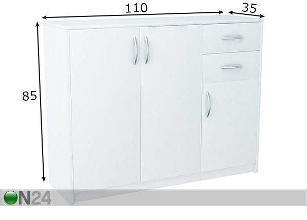 Kummut 110 cm mõõdud