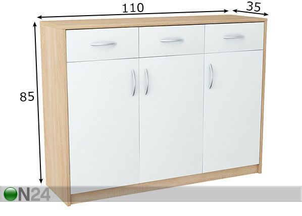 Kummut 110 cm mõõdud