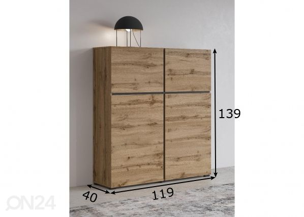 Kummut 119 cm mõõdud