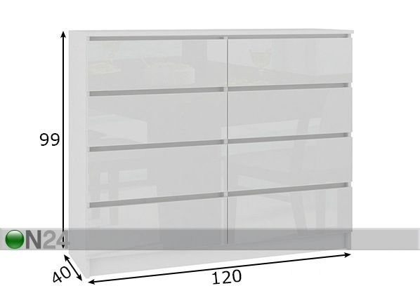 Kummut 120 cm mõõdud