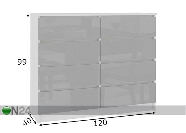 Kummut 120 cm mõõdud