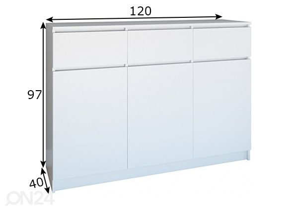Kummut 120 cm mõõdud