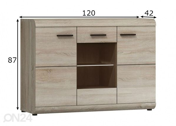 Kummut 120 cm mõõdud
