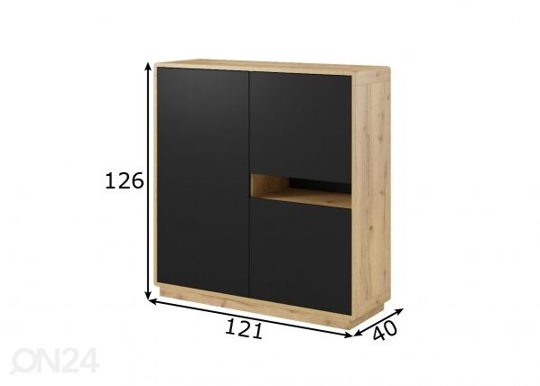 Kummut 121 cm mõõdud