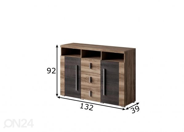Kummut 132 cm mõõdud