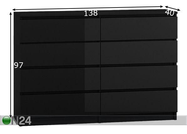 Kummut 138 cm mõõdud