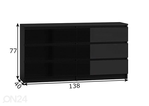 Kummut 138 cm mõõdud