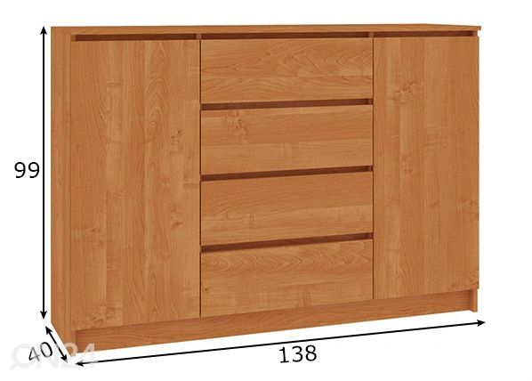 Kummut 138 cm mõõdud