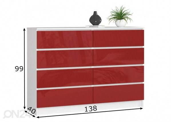 Kummut 138 cm mõõdud