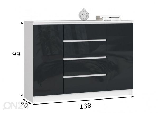 Kummut 138 cm mõõdud