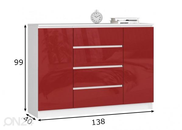 Kummut 138 cm mõõdud