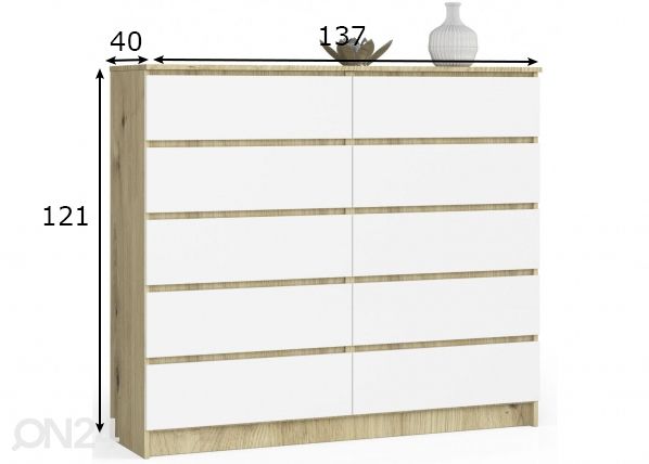 Kummut 138 cm mõõdud