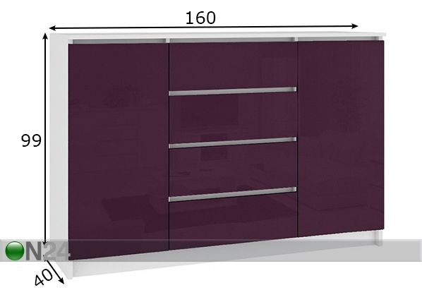 Kummut 160 cm mõõdud