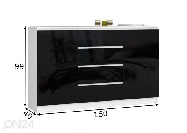 Kummut 160 cm mõõdud