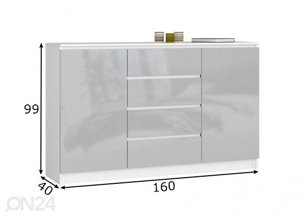 Kummut 160 cm mõõdud