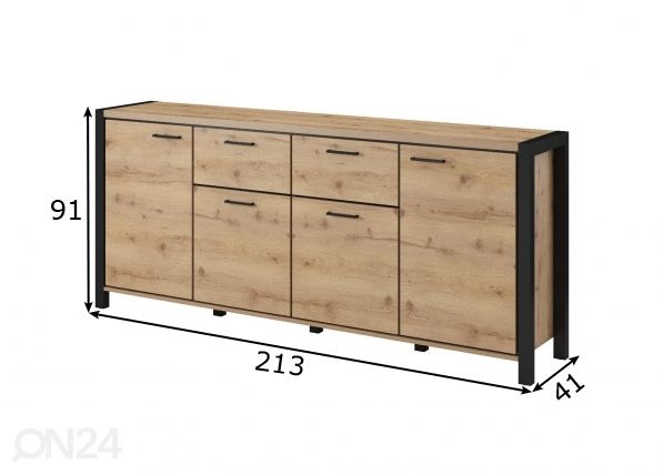 Kummut 213 cm mõõdud