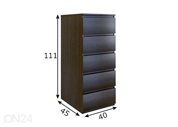 Kummut 40 cm mõõdud