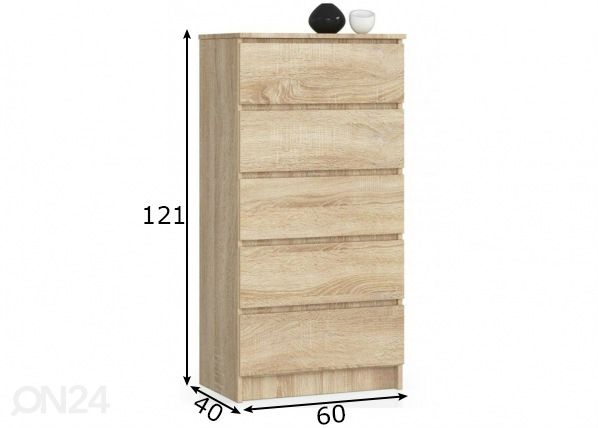 Kummut 60 cm mõõdud