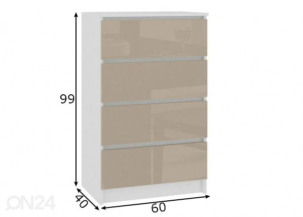 Kummut 60 cm mõõdud