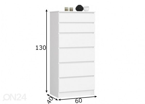 Kummut 60 cm mõõdud