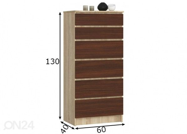 Kummut 60 cm mõõdud