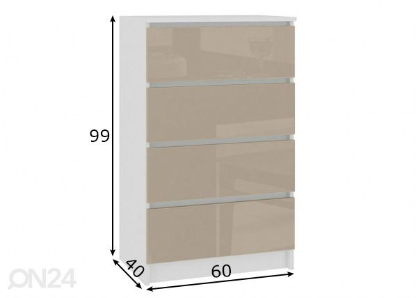 Kummut 60 cm mõõdud