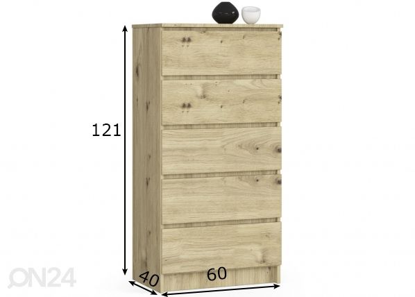 Kummut 60 cm mõõdud