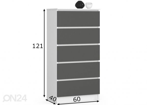 Kummut 60 cm mõõdud