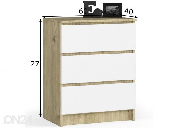Kummut 60 cm mõõdud