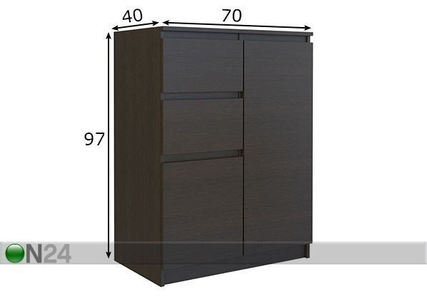 Kummut 70 cm mõõdud