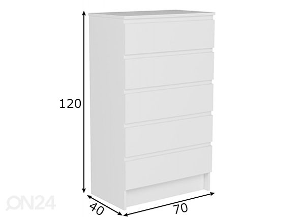 Kummut 70 cm mõõdud