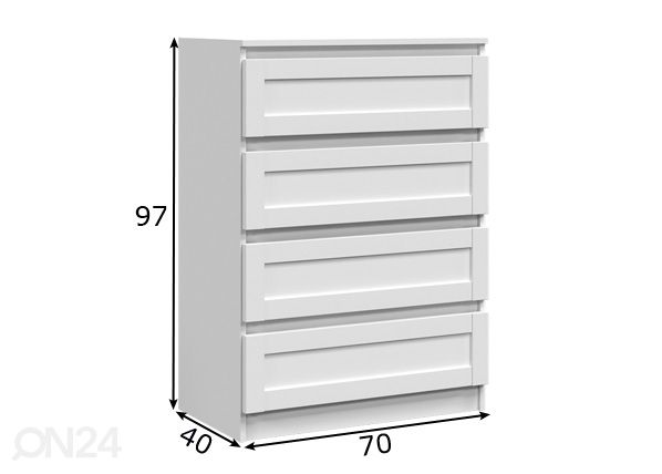 Kummut 70 cm mõõdud