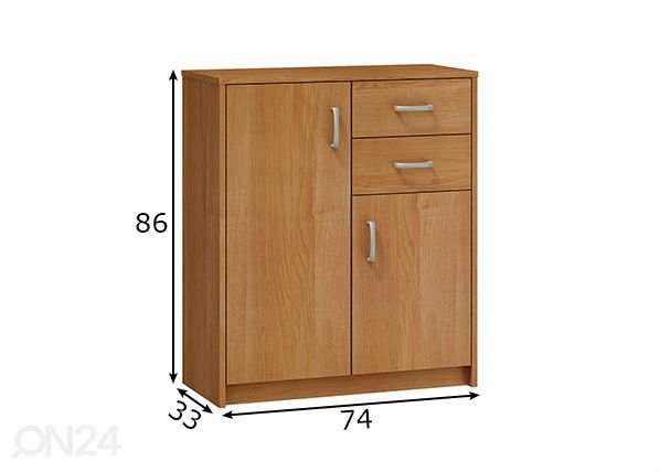 Kummut 74 cm mõõdud