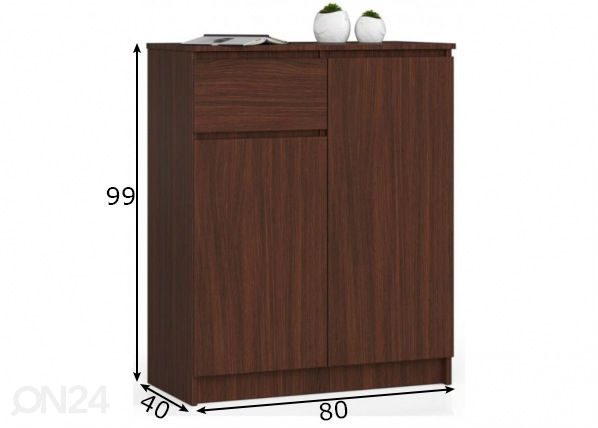 Kummut 80 cm mõõdud