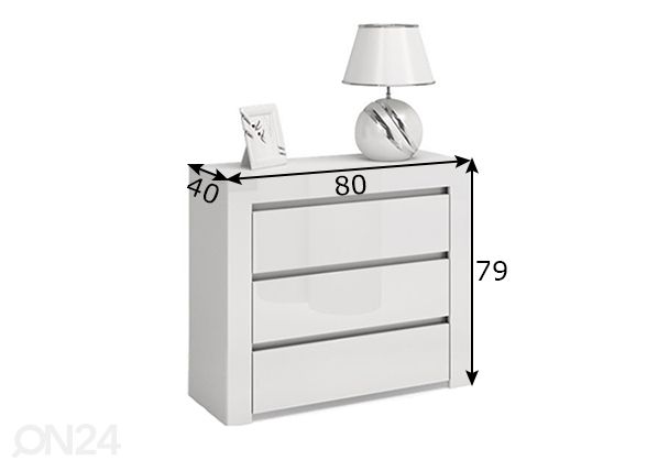 Kummut 80 cm mõõdud