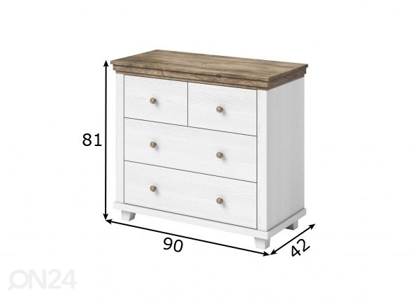 Kummut 90 cm mõõdud