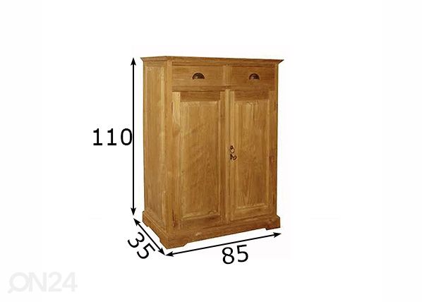 Kummut Adelaide 85 cm mõõdud
