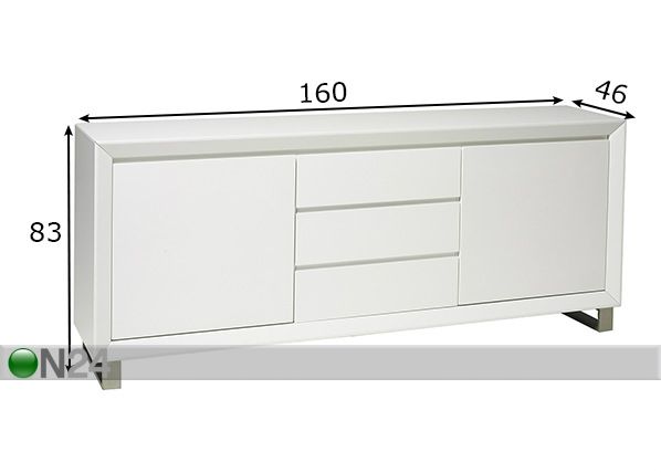 Kummut Base 160 cm mõõdud