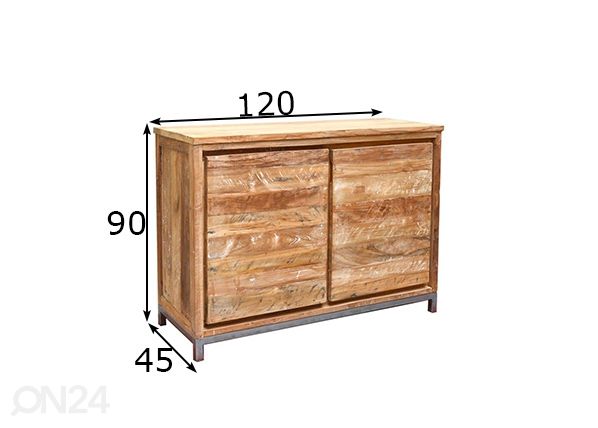 Kummut Boston 120 cm mõõdud