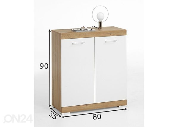 Kummut Bristol 1 80x35xh90 cm mõõdud