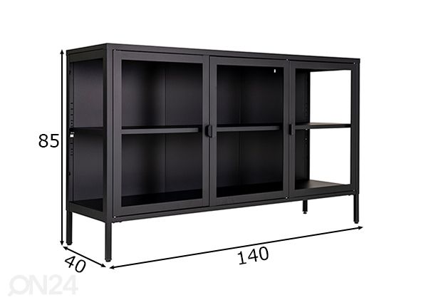 Kummut Bunbury 140 cm mõõdud