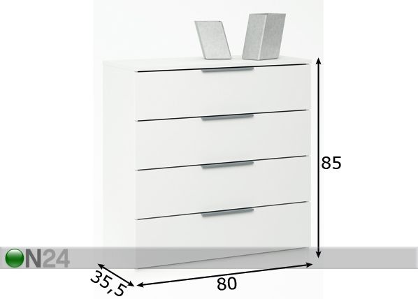 Kummut Chest mõõdud