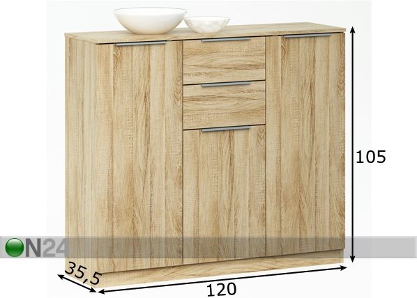 Kummut Chest mõõdud